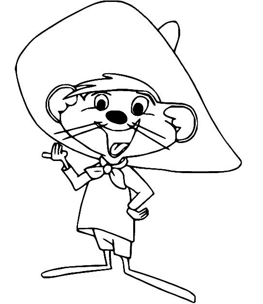 Speedy Gonzales Coloring Pages 1