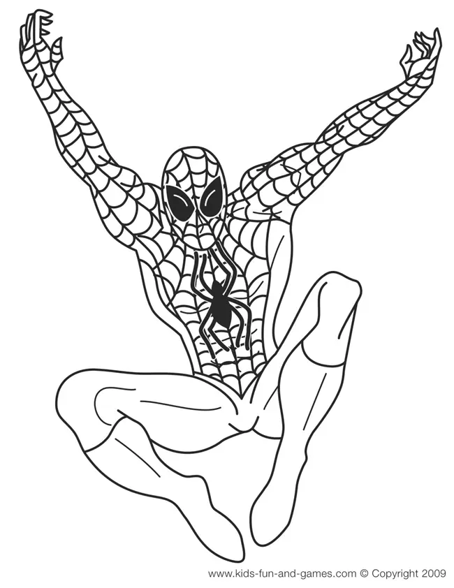 Desenhos de Spiderman Para Colorir 1