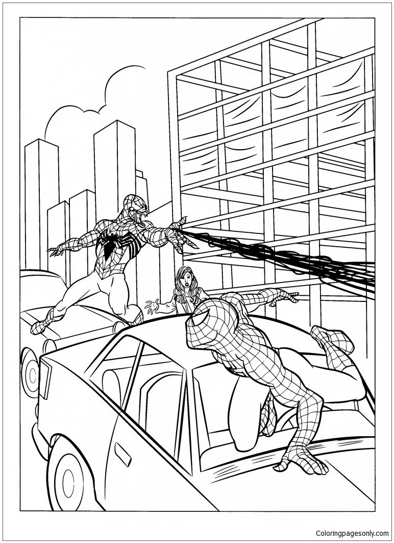 Desenhos de Spiderman Para Colorir 114