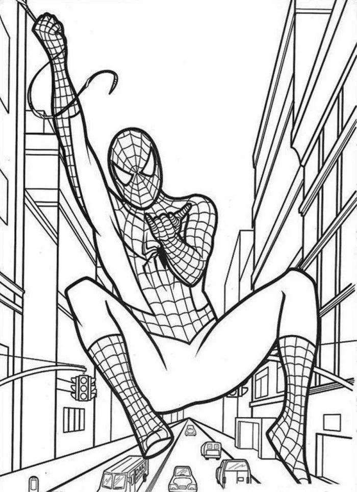 Desenhos de Spiderman Para Colorir 12