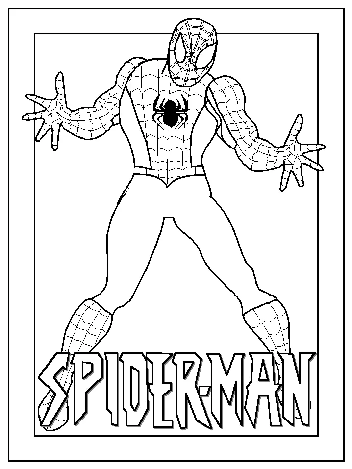 Desenhos de Spiderman Para Colorir 19