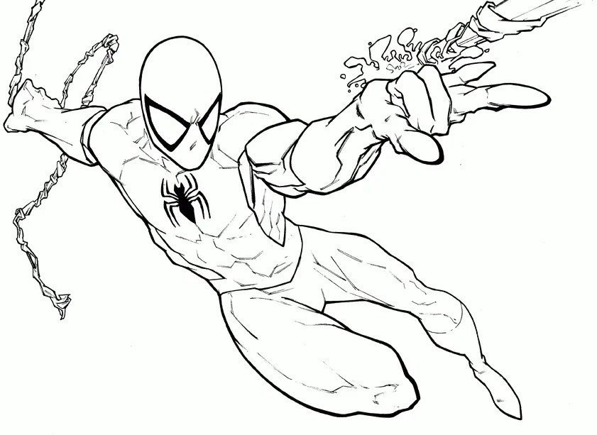 Desenhos de Spiderman Para Colorir 24