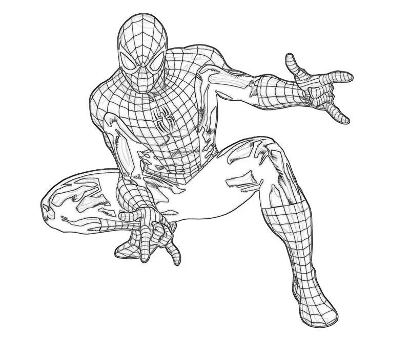 Desenhos de Spiderman Para Colorir 30