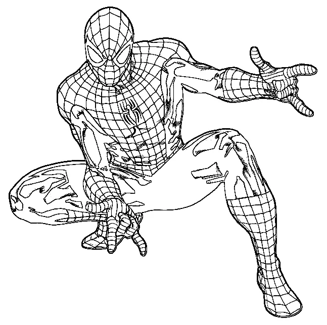 Desenhos de Spiderman Para Colorir 42