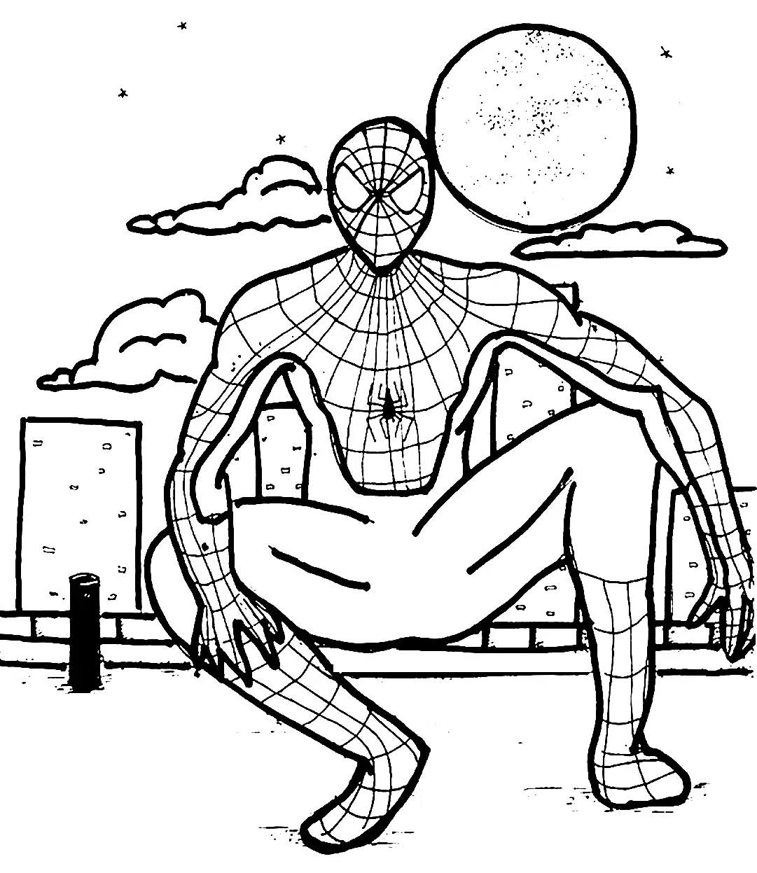 Desenhos de Spiderman Para Colorir 48