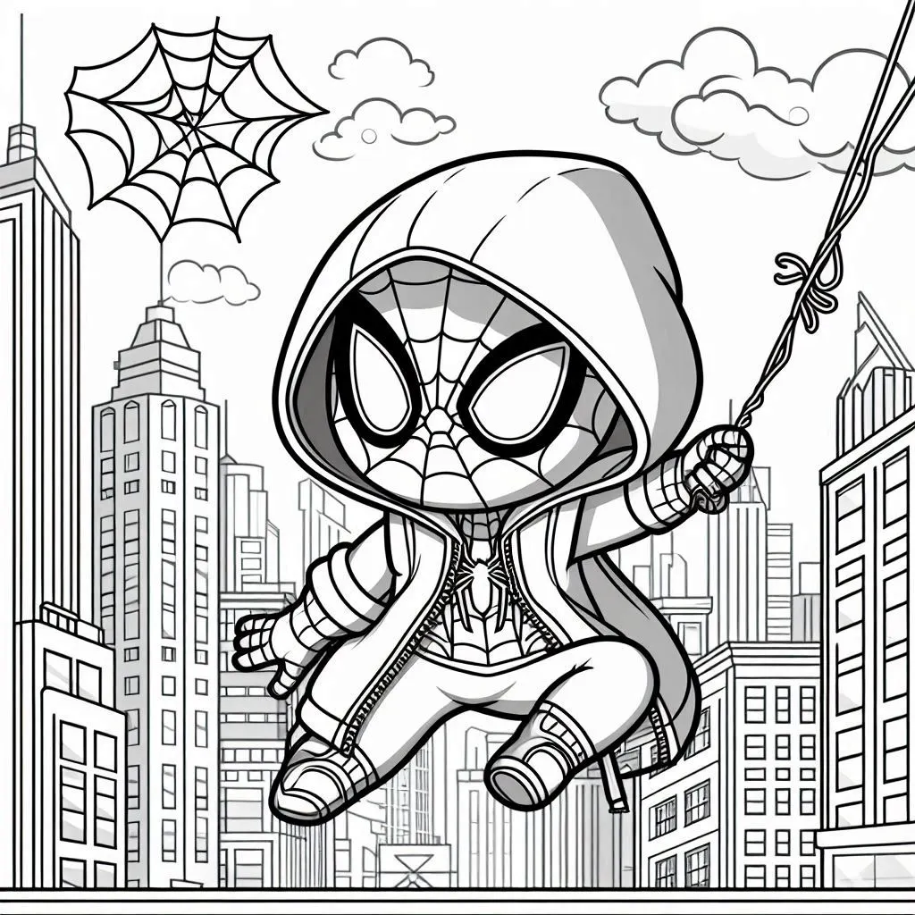 Spidey coloring pages 36