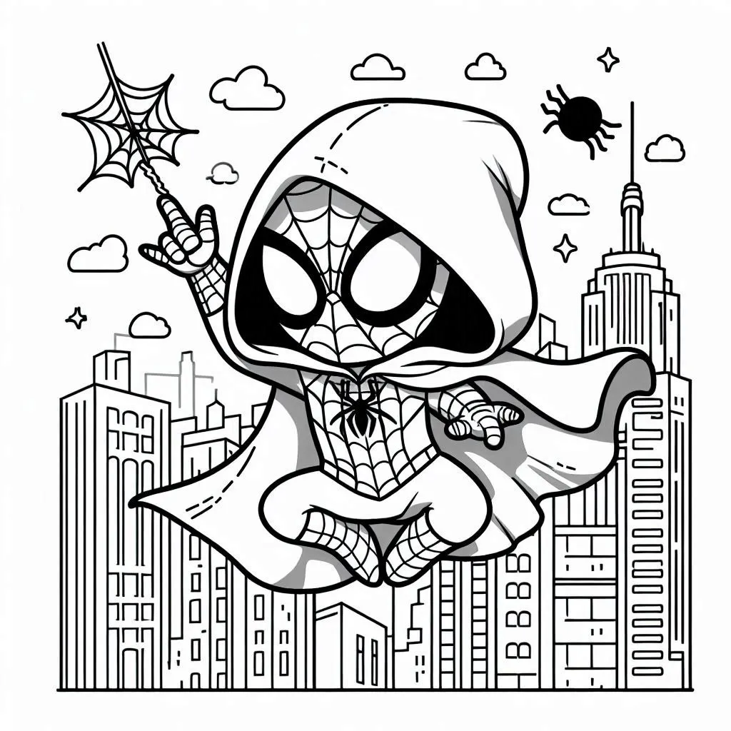 Spidey coloring pages 46