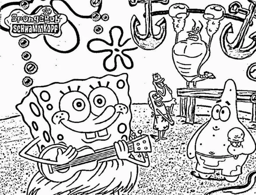 Desenhos de Bob Esponja Para Colorir 57