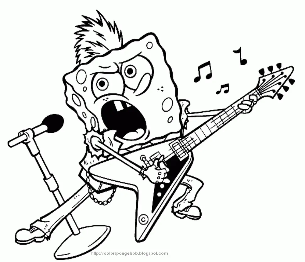 Bob Esponja Para Colorear 58