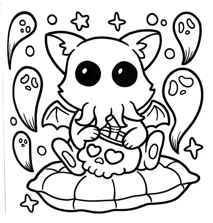 Spooky Cutie Para Colorir 16