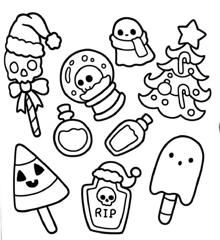 Spooky Cutie Para Colorir 23