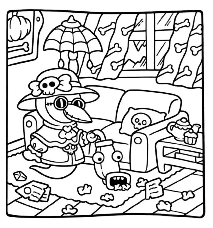 Spooky Cutie Para Colorir 26