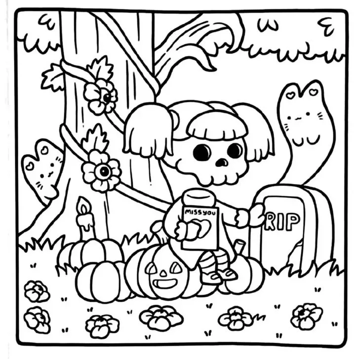 Spooky Cutie Para Colorir 27