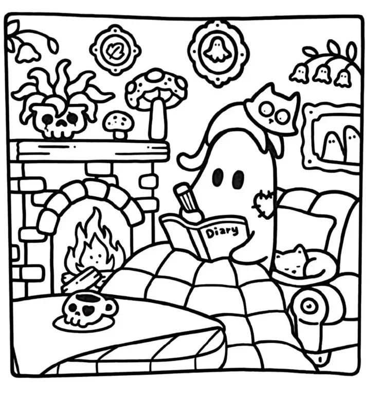 Spooky Cutie Para Colorir 28