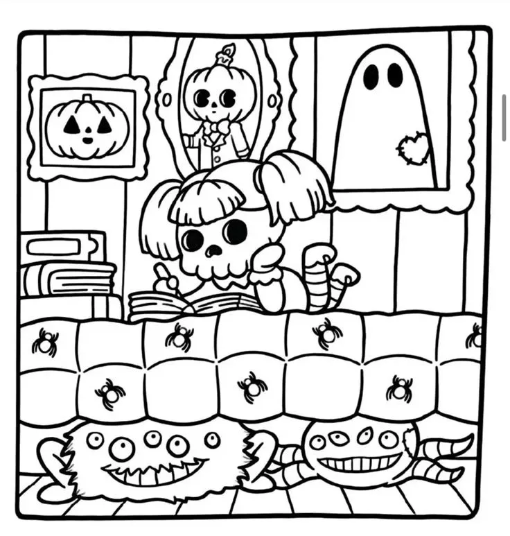 Spooky Cutie Para Colorir 30