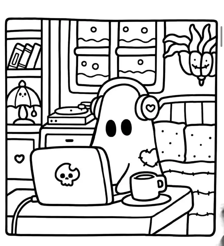 Spooky Cutie Para Colorir 32