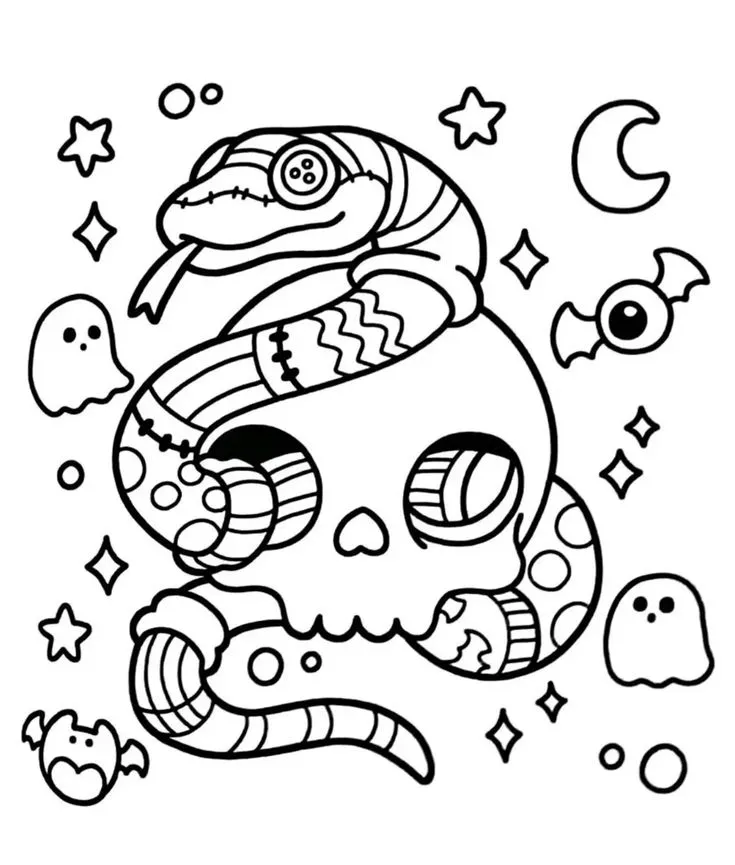 Spooky Cutie Para Colorir 6