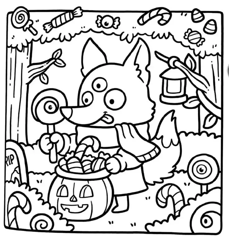 Spooky Cutie Para Colorir 8