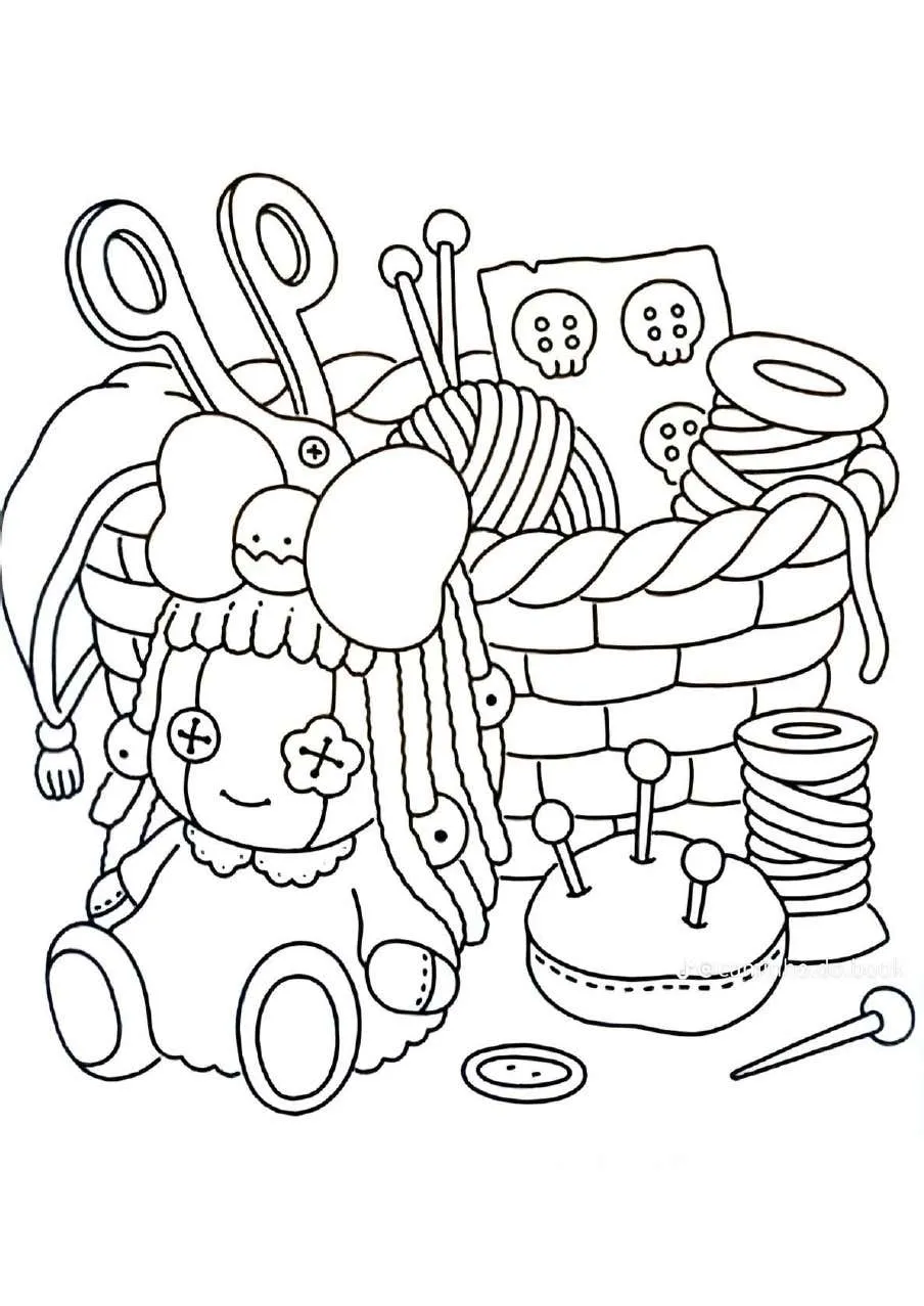 Spooky Fuzzy Coloring Pages 16