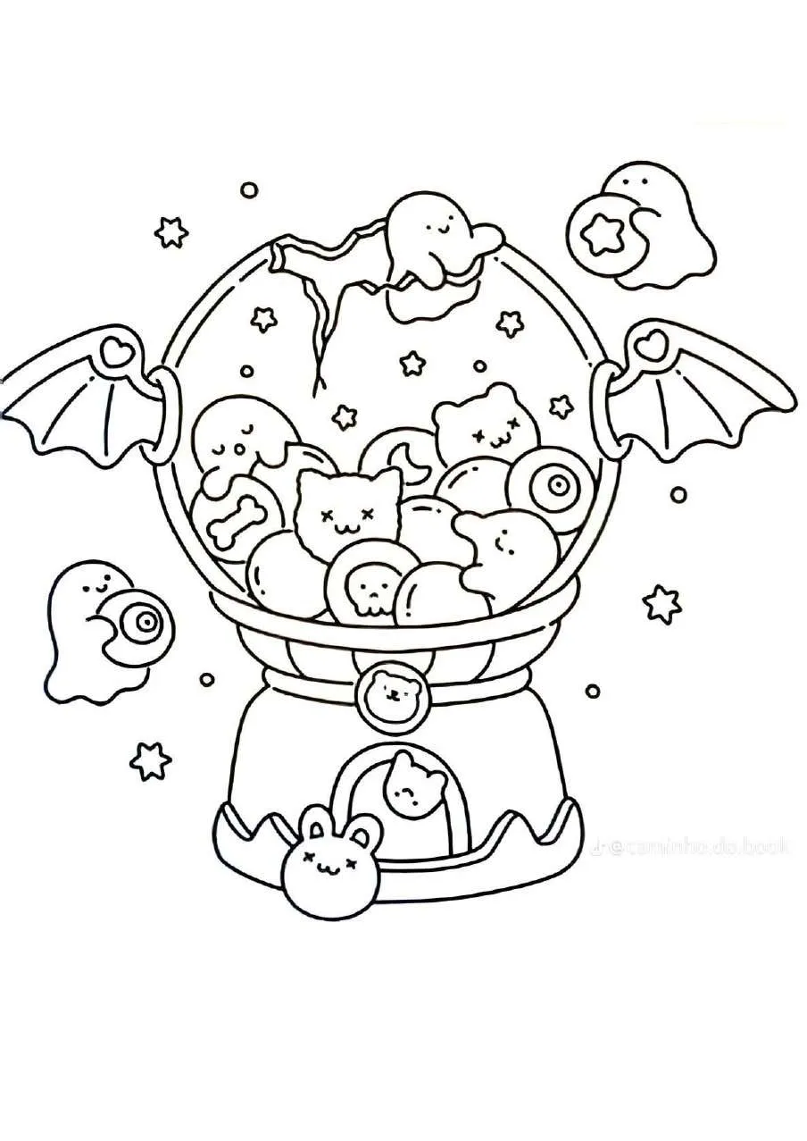 Spooky Fuzzy Coloring Pages 23