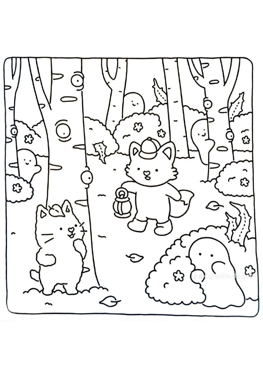 Spooky Fuzzy Coloring Pages 26