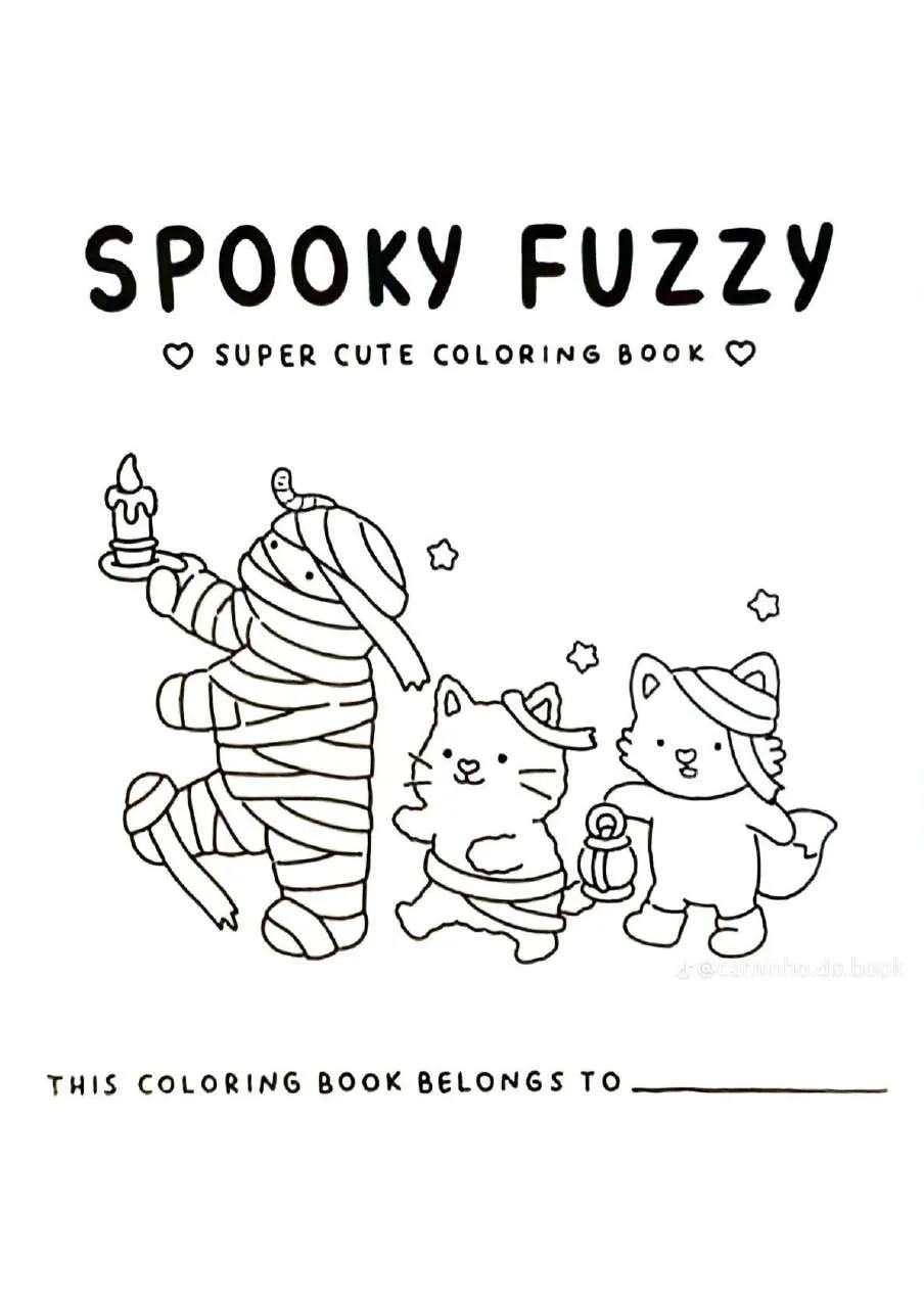 Spooky Fuzzy Coloring Pages 31