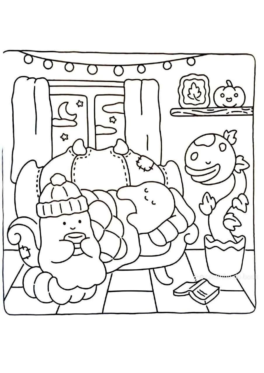 Spooky Fuzzy Coloring Pages 33