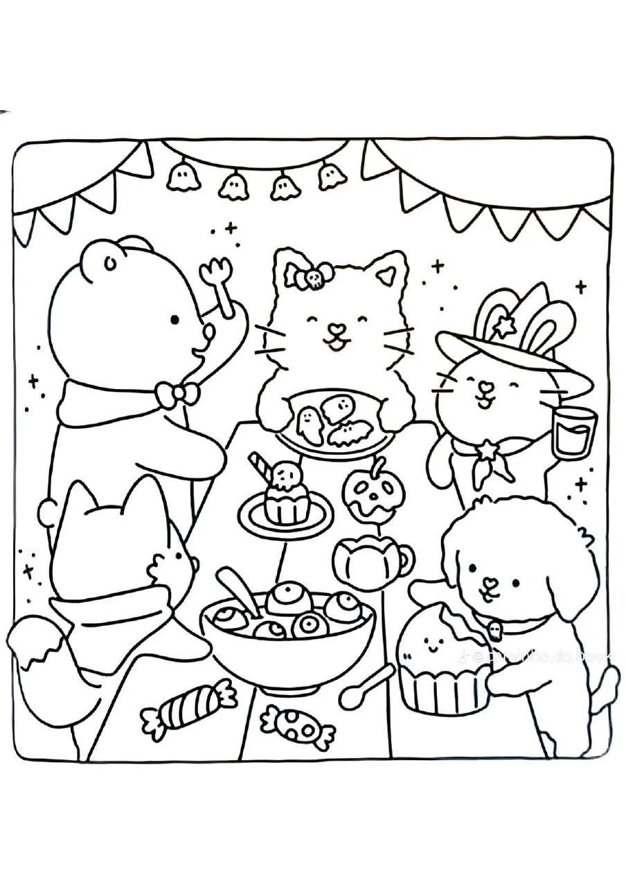 Spooky Fuzzy Coloring Pages 36