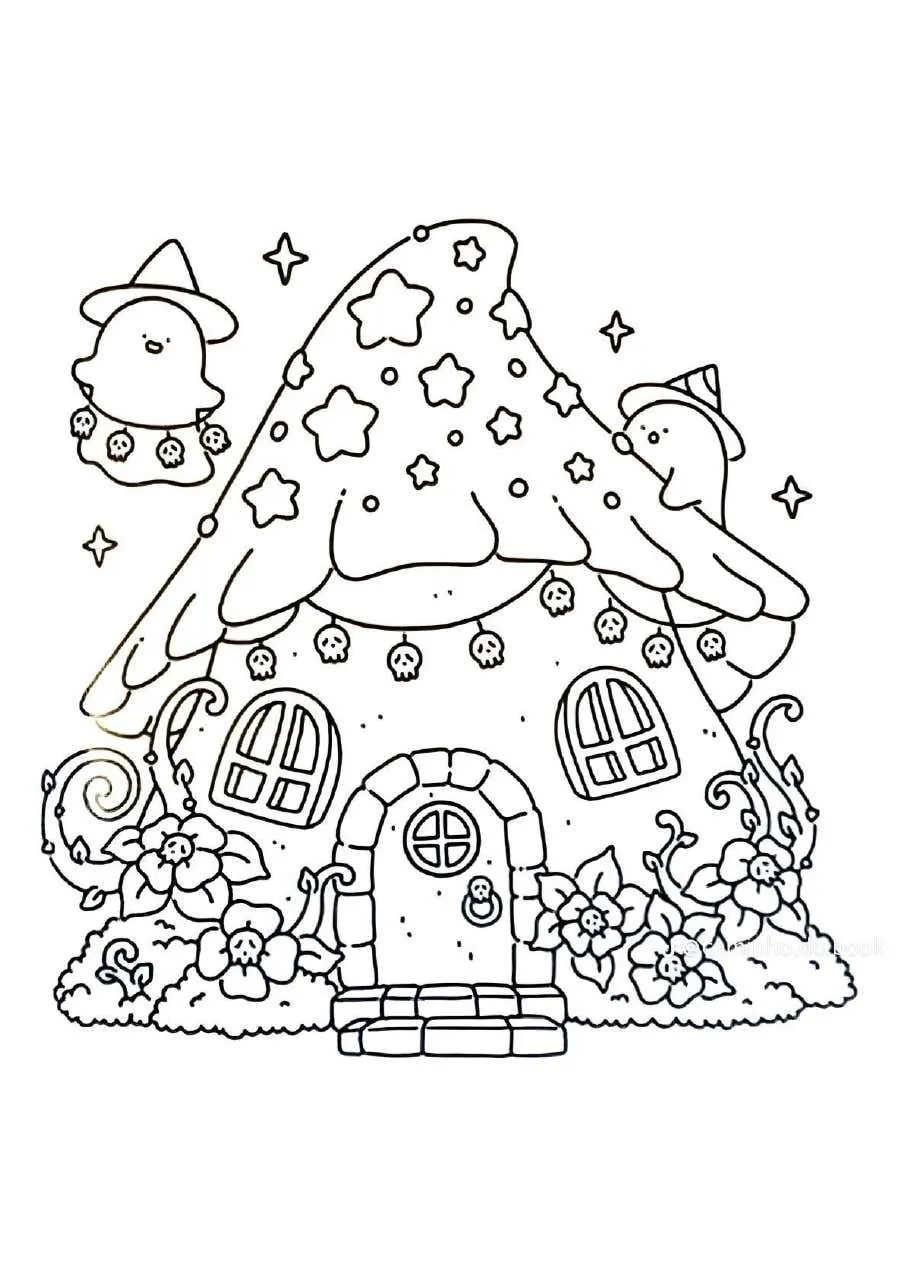 Spooky Fuzzy Coloring Pages 37