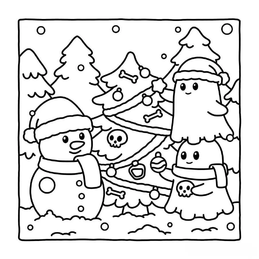 Spooky Xmas Coloring pages 10