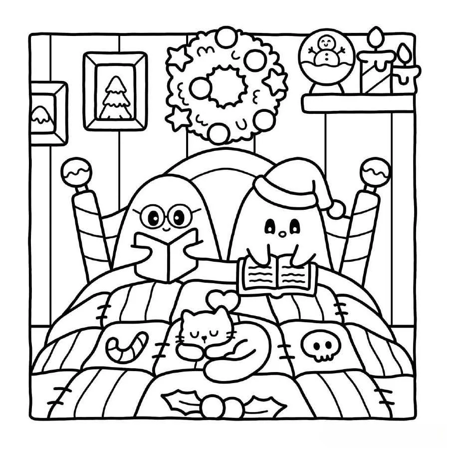 Spooky Xmas Coloring pages 15