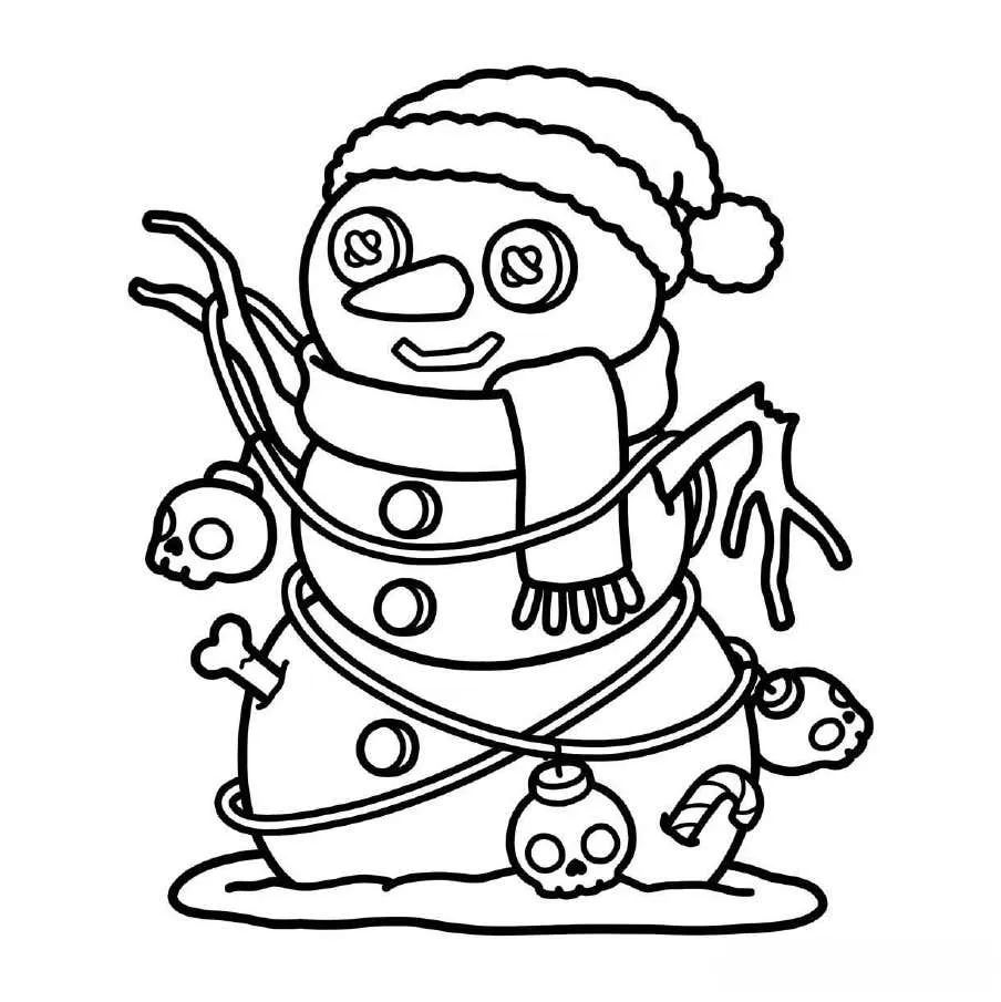 Spooky Xmas Coloring pages 2