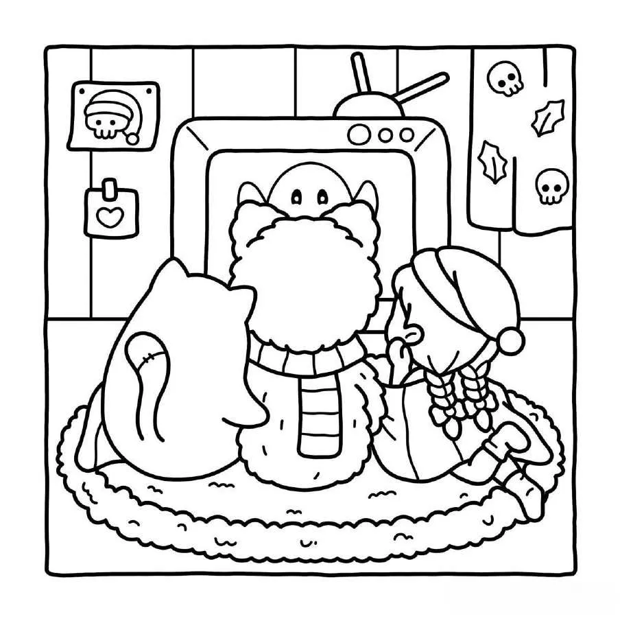 Spooky Xmas Coloring pages 35