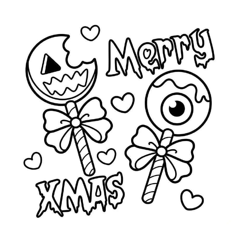 Spooky Xmas Coloring pages 40