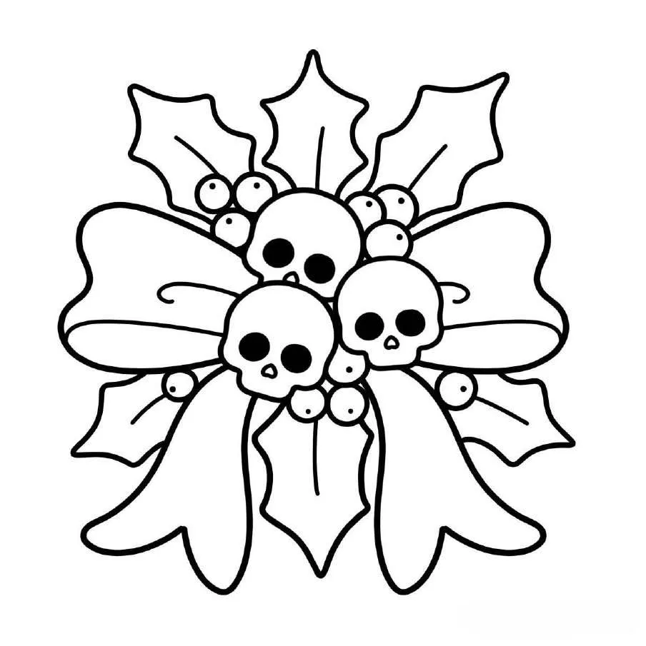 Spooky Xmas Coloring pages 5