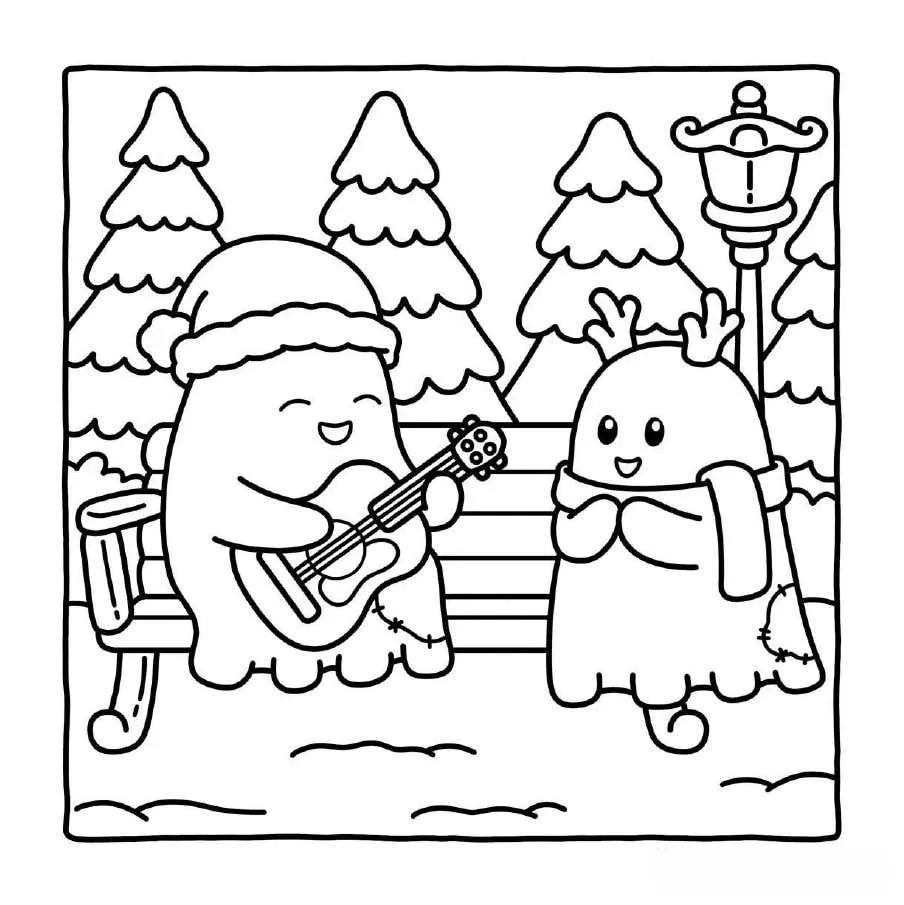 Spooky Xmas Coloring pages 6