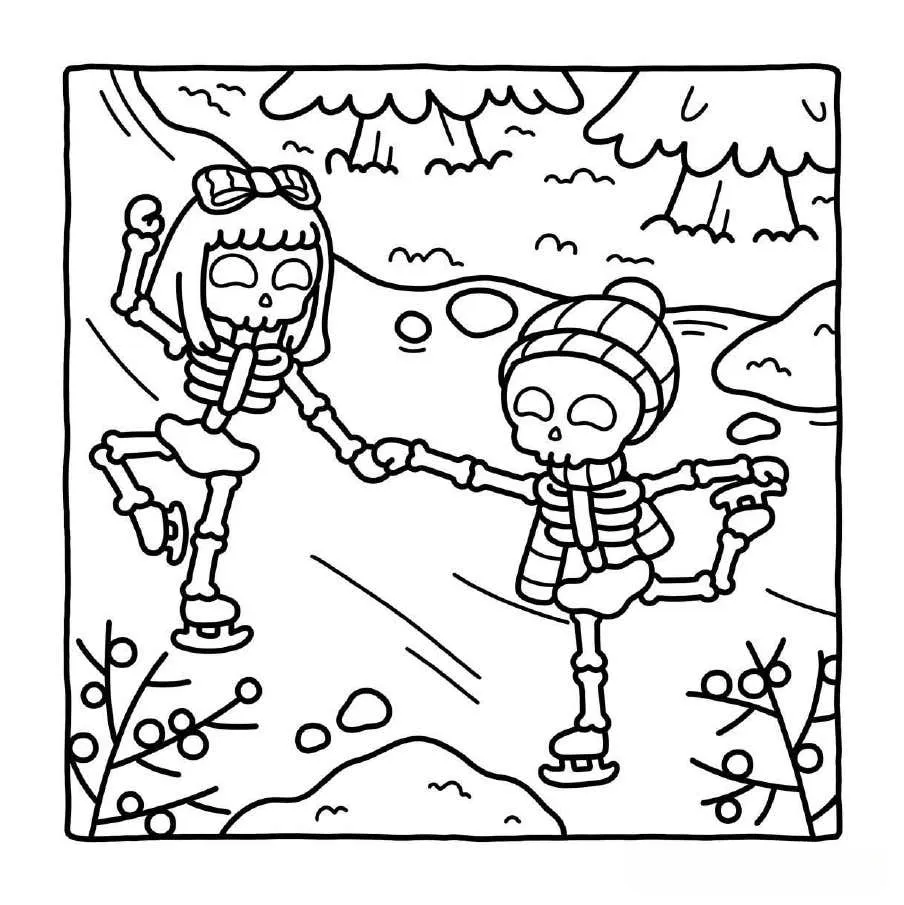 Spooky Xmas Coloring pages 8