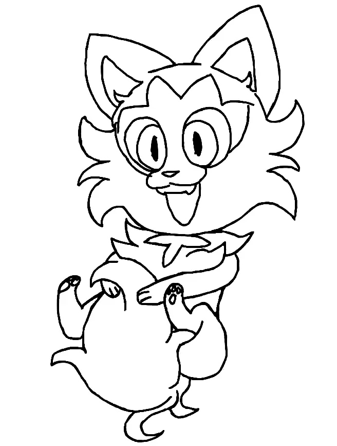 Sprigatito Coloring Pages