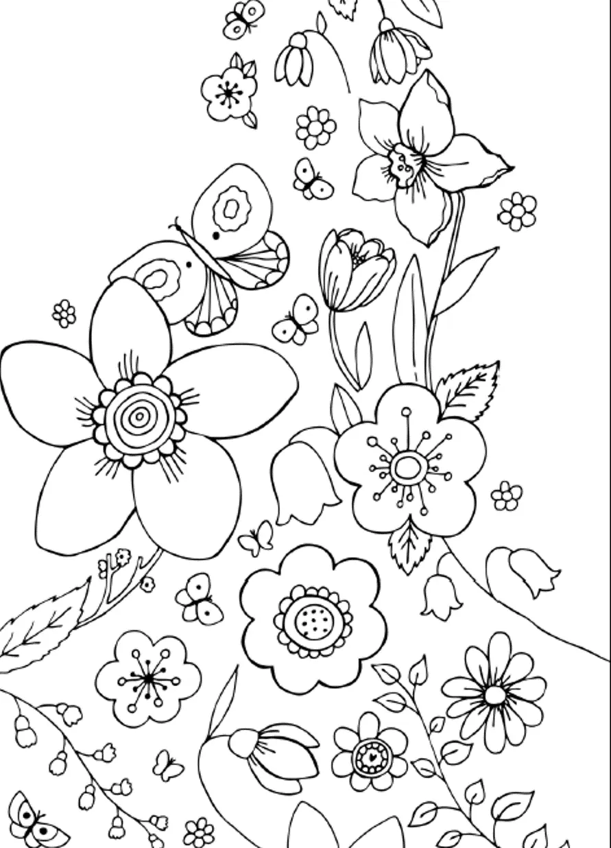 Desenhos de Primavera Para Colorir 11