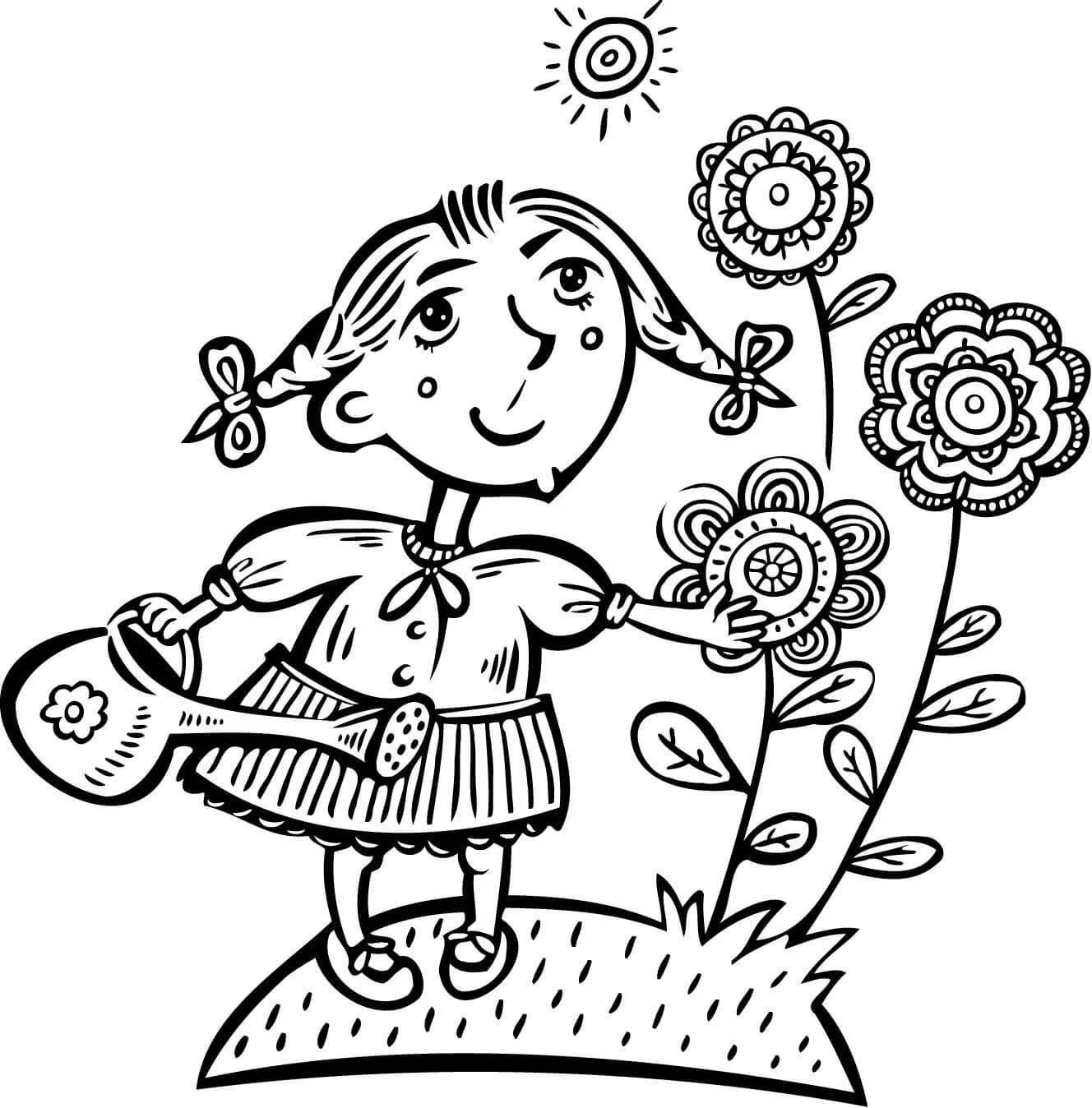 Spring Coloring Pages 116