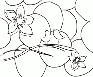 Spring Coloring Pages 123