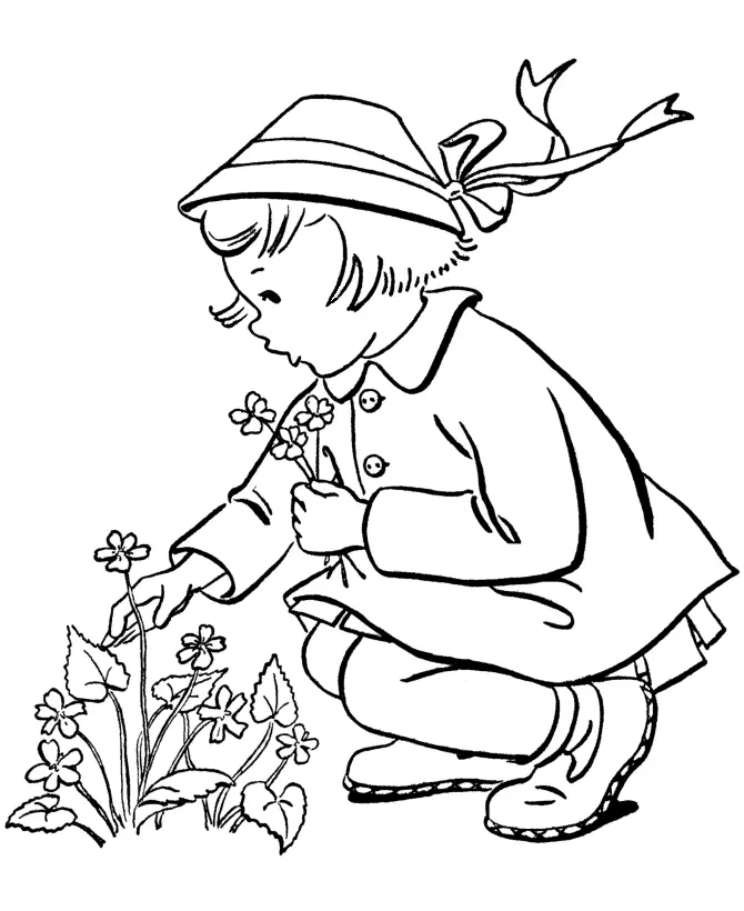 Desenhos de Primavera Para Colorir 13