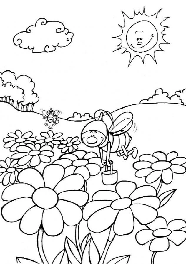 Desenhos de Primavera Para Colorir 19