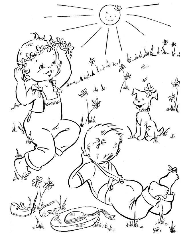 Desenhos de Primavera Para Colorir 26