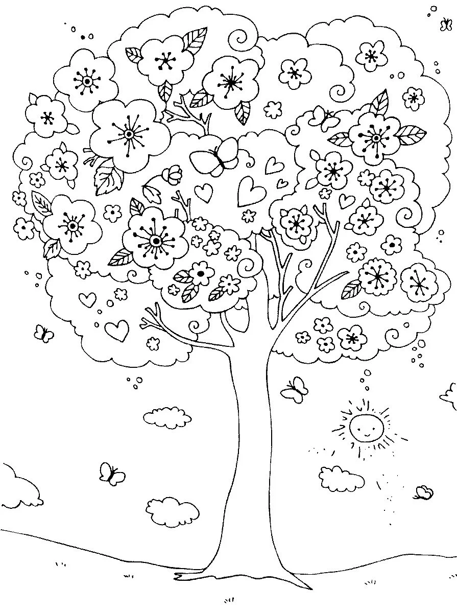 Desenhos de Primavera Para Colorir 40