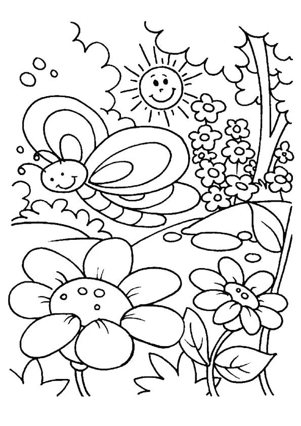 Spring Coloring Pages 61