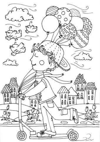 Desenhos de Primavera Para Colorir 90