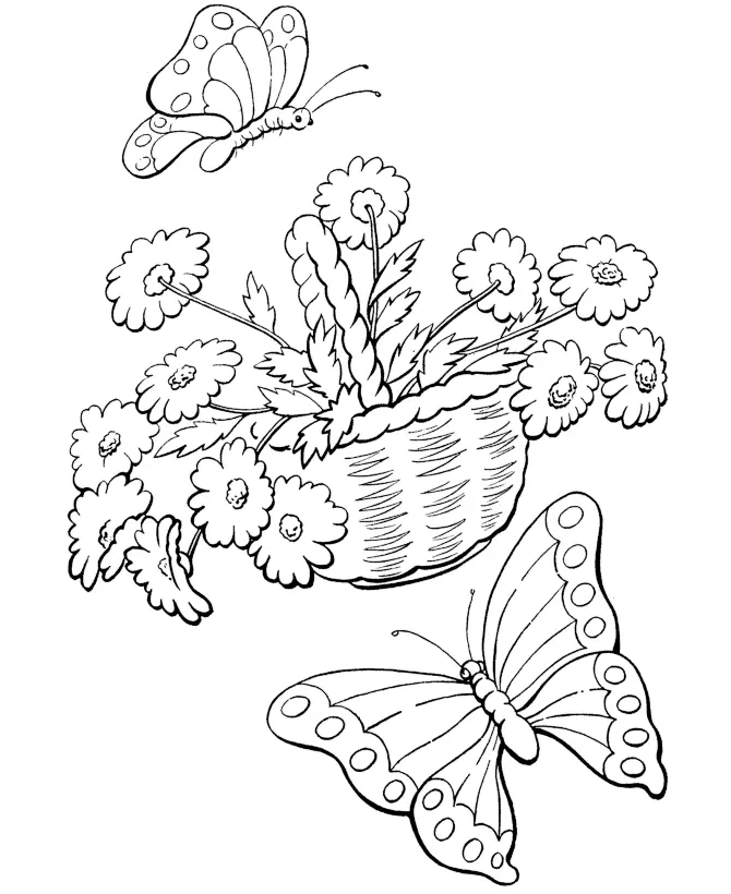 Desenhos de Primavera Para Colorir 92