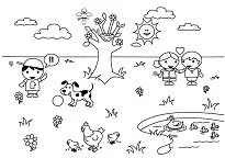 Desenhos de Primavera Para Colorir 99