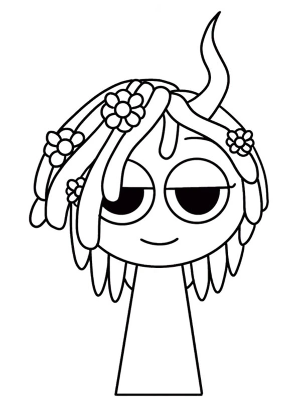 Sprunki Coloring pages 12